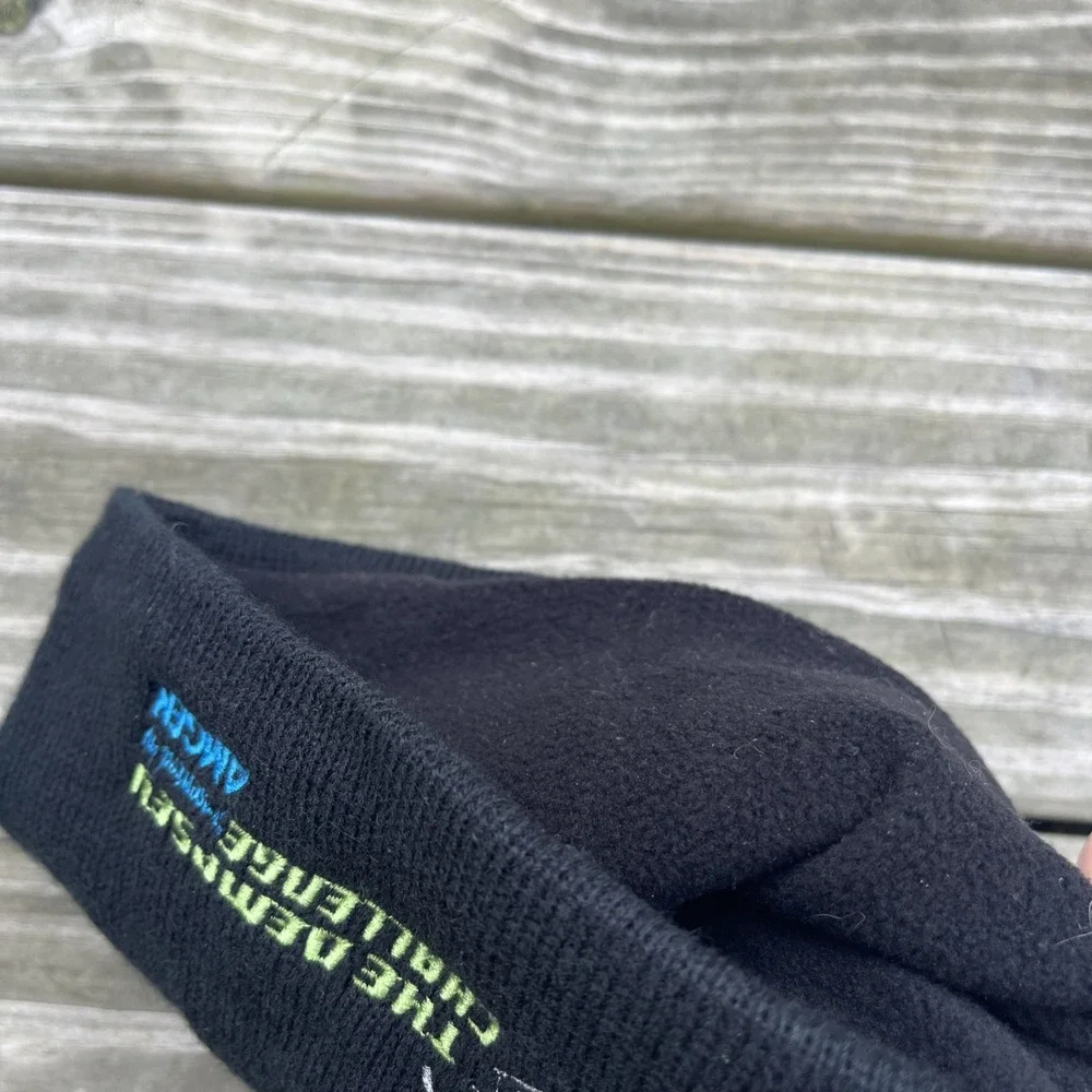 The Patrick Dempsey Challenge fleece lined Beanie Hat Cap Knit